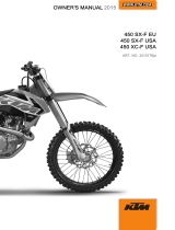 KTM 450 XC-F 2015 取扱説明書