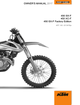 KTM 450 SX-F Factory Edition 2017 取扱説明書