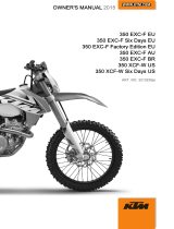 KTM 350 EXC-F Factory Edition 2015 取扱説明書