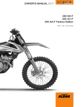 KTM 250 SX-F Factory Edition 2017 取扱説明書