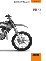 KTM 85 SX 19/16 2016 取扱説明書