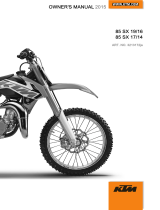 KTM 85 SX 17/14 2015 取扱説明書