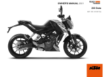 KTM 200 Duke 2021 取扱説明書