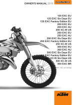KTM 250 XC-W 2015 取扱説明書