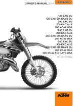 KTM 300 XC-W Six Days 2014 取扱説明書