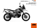 KTM 890 Adventure R Rally 2021 取扱説明書