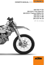 KTM 350 EXC-F Factory Edition 2015 取扱説明書