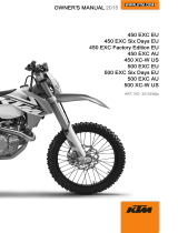 KTM 500 XC-W 2015 取扱説明書