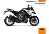 KTM 1290 Super Duke GT 2021 取扱説明書