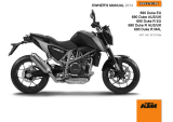 KTM 690 Duke 2014 取扱説明書