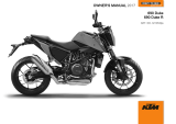 KTM 690 Duke R 2017 取扱説明書