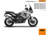 KTM 1290 Super Adventure 2015 取扱説明書