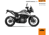 KTM 390 Adventure 2020 取扱説明書