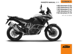 KTM 1190 Adventure R 2015 取扱説明書