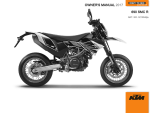 KTM 690 SMC R 2017 取扱説明書