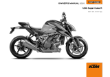 KTM 1290 Super Duke R 2020 取扱説明書