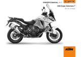 KTM 1290 Super Adventure T 2017 取扱説明書