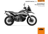 KTM 790 Adventure R Rally 2020 取扱説明書