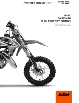 KTM 50 SX Mini 2022 取扱説明書