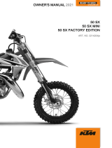 KTM 50 SX Factory Edition 2021 取扱説明書