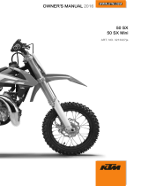 KTM 50 SX Mini 2016 取扱説明書