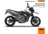 KTM 990 Supermoto R 2013 取扱説明書