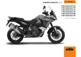 KTM 1190 Adventure 2015 取扱説明書