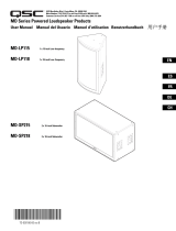 QSC User Manual for MD series powered subwoofers ユーザーマニュアル