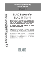 Elac SUB 111.2 ユーザーマニュアル