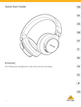 Behringer BH480NC Hi-Fi Bluetooth Headphones クイックスタートガイド