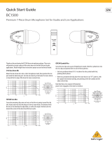 Behringer Premium 7-Piece Drum Microphone Set BC1500 クイックスタートガイド