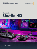 Blackmagic HyperDeck Shuttle HD  ユーザーマニュアル