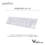 Perixx PERIBOARD-331 M Wired Full-sized Scissor-switch Backlit Keyboard ユーザーマニュアル