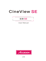 ACCSOON CineView SE Wireless SDI and HDMI Video Transmission System ユーザーマニュアル