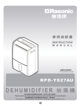 Rasonic RPD-YS27AU Dehumidifier ユーザーマニュアル