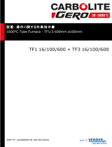 Carbolite Gero TF1 16/100/600 & TF3 16/100/600 取扱説明書