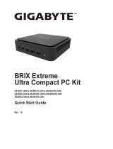 Gigabyte BRIX Extreme Ultra Compact PC Kit 取扱説明書