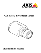 Axis F2115-R Varifocal Sensor インストールガイド