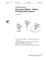 Endres+Hauser Micropilot FMR56, FMR57 FOUNDATION Fieldbus Short Instruction