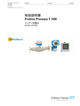 Endres+Hauser Proline Promass F 500 取扱説明書