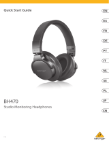 Behringer BH470 Studio Monitoring Headphones ユーザーガイド