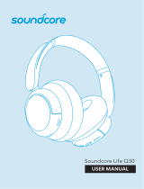 Soundcore Life Q30 Hybrid Active Noise Cancelling Headphones ユーザーマニュアル