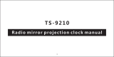 banggood TS-9210 Radio Mirror Projection Clock ユーザーマニュアル