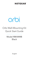 Netgear RBKWMB Orbi Wall Mounting Kit ユーザーガイド