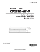Roland GS2-24 Desktop Sign Maker Vinyl Cutter ユーザーマニュアル