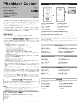 Korg EFGSJ3 Pitchblack Custom Pedal Tuner 取扱説明書