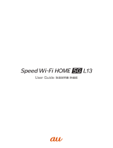 ZTE Speed Wi-Fi HOME 5G L13 ZTR02  取扱説明書