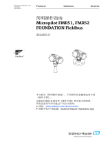 Endres+Hauser Micropilot FMR51, FMR52 FOUNDATION Fieldbus Short Instruction