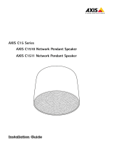 Axis Communications C1511 Network Pendant Speaker 取扱説明書