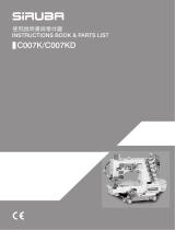 Siruba C007K-C007KD-C858K-C858KD Instruction book